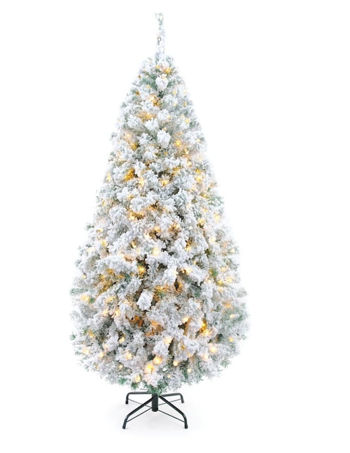 Imagen de producto Pino Vermont Naviplastic con 300 Luces LED calidad número 7 de 220 cm verde nevado