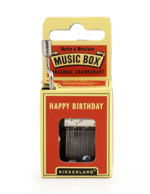 Caja musical Kikkerland happy birthday