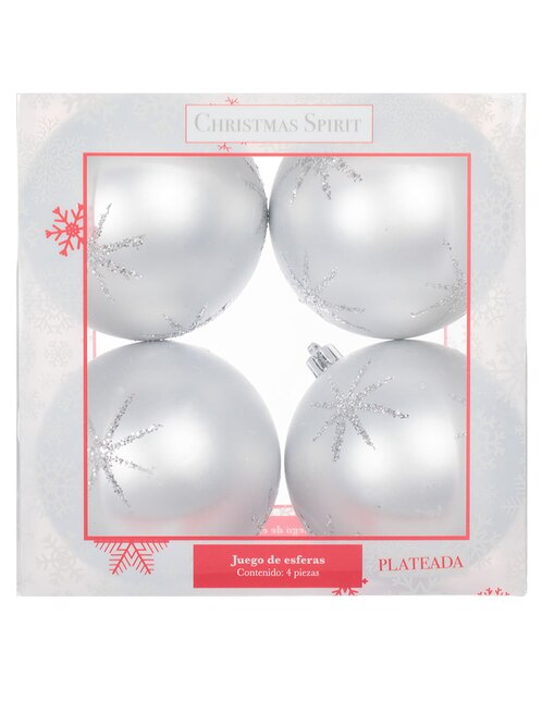 Set esfera Christmas Spirit con 4 piezas