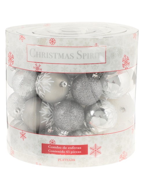 Set esfera Christmas Spirit con 65 piezas
