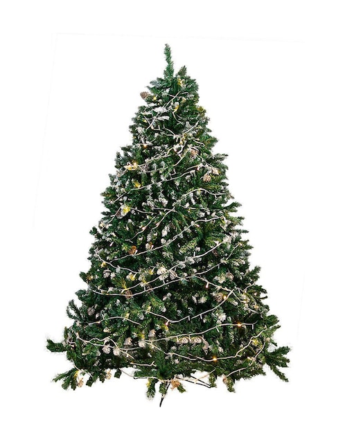 Árbol de navidad Con Piñas de plástico con 150 luces Árbol de navidad Con Piñas de plástico con 150 luces