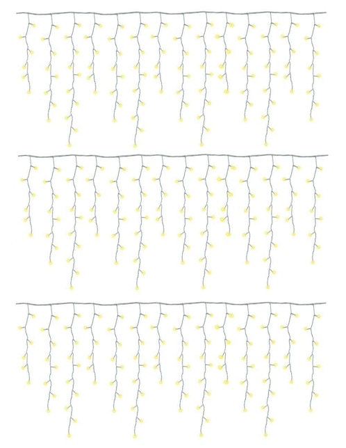 Set serie de cascada LED Dosyu Technology DY-ICE200L 3 piezas con 200 luces