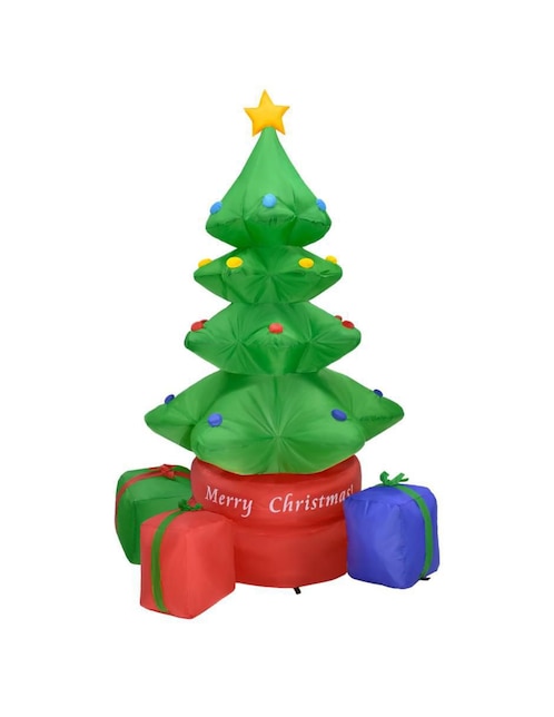 Inflable decorativo forma de árbol de navidad Houzer