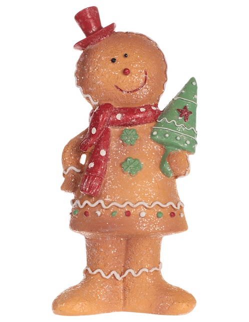 Figura decorativa navideña de galleta de jengibre Christmas Spirit