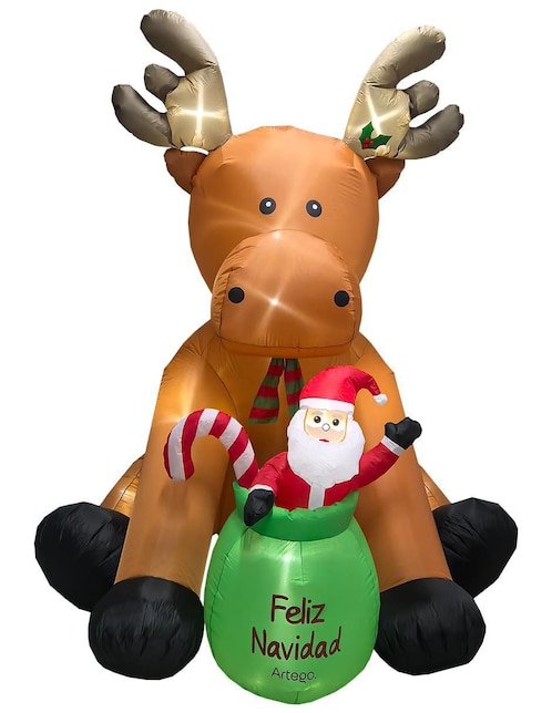 Inflable decorativo forma de reno