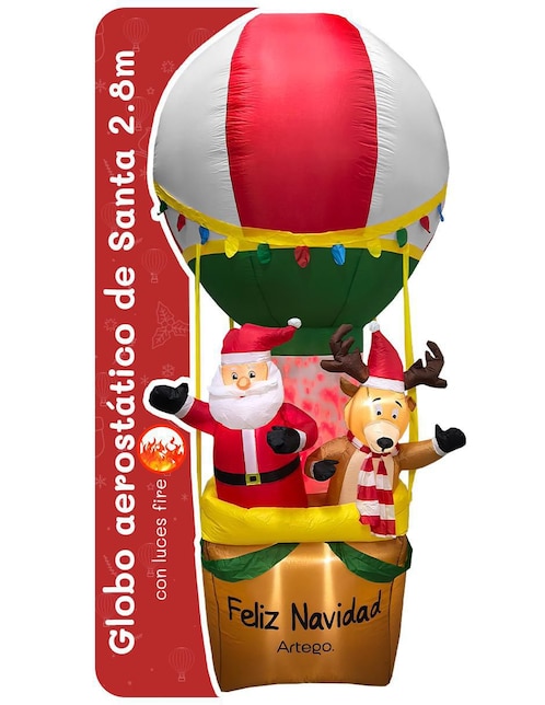 Inflable decorativo forma de globo Artego