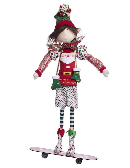 Ornamento navidad duende Queca Designs Xmas Gang