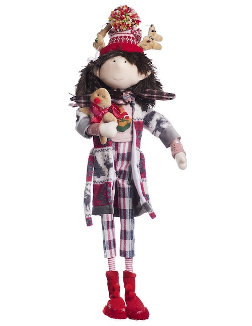 Ornamento navidad duende Queca Designs