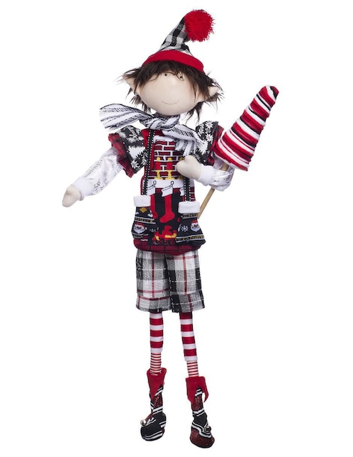 Ornamento navidad duende Queca Designs Xmas Gang