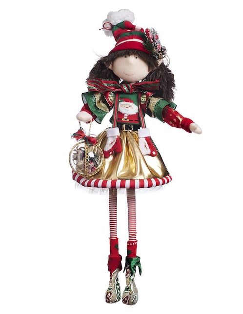 Ornamento navidad duende Queca Designs Classic Xmas
