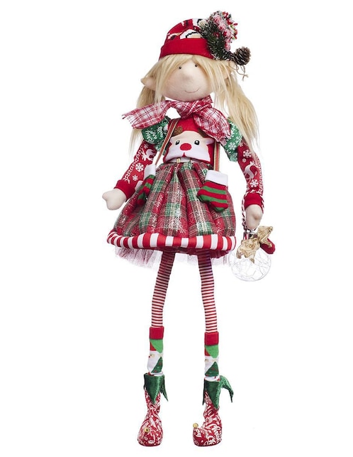 Ornamento navidad duende Queca Designs Classic Xmas