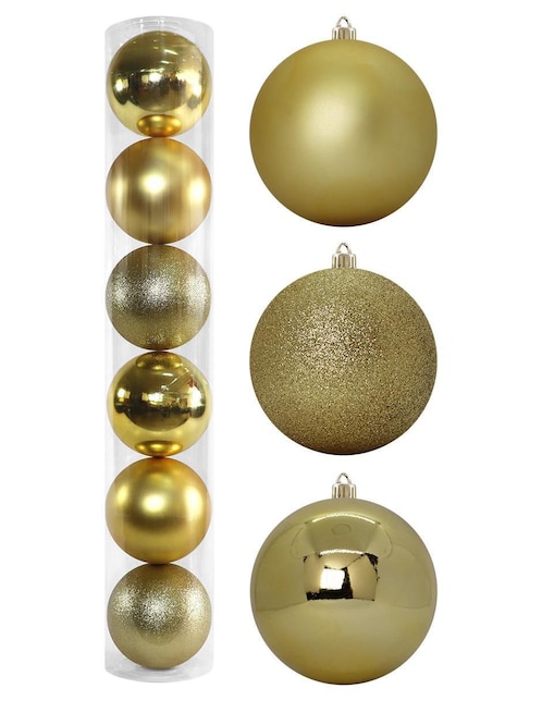 Set de esfera navideña con 6 piezas