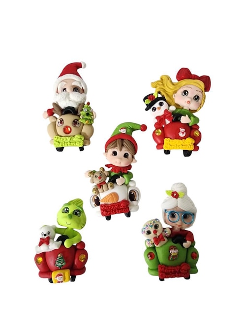 Imán Limerence by Claudia Herrera Abuelita y Santa Claus para decoración