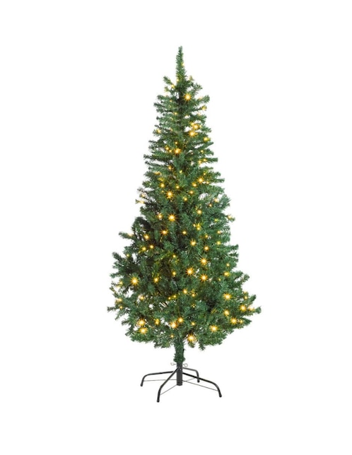 Árbol de navidad Sky Green de plástico con 250 luces