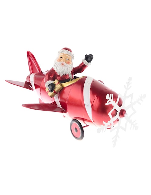 Figura decorativa de Avión de Navidad