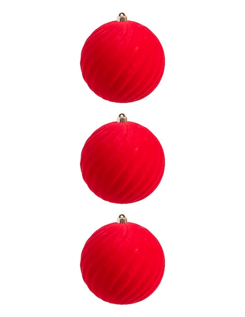 Set de esfera navideña con 3 piezas