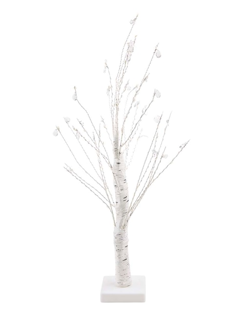 Árbol de navidad de plástico con 60 luces