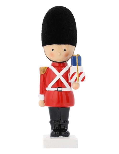 Figura decorativa de soldado Navidad