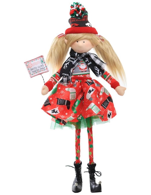 Ornamento navideño Duende Queca Designs Little Elfy