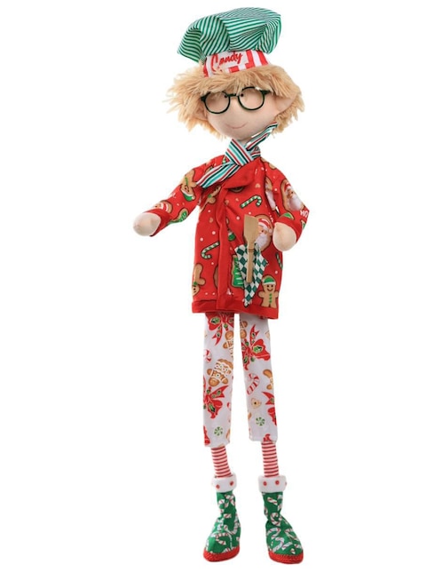 Ornamento navideño Duende Queca Designs Little Elfy