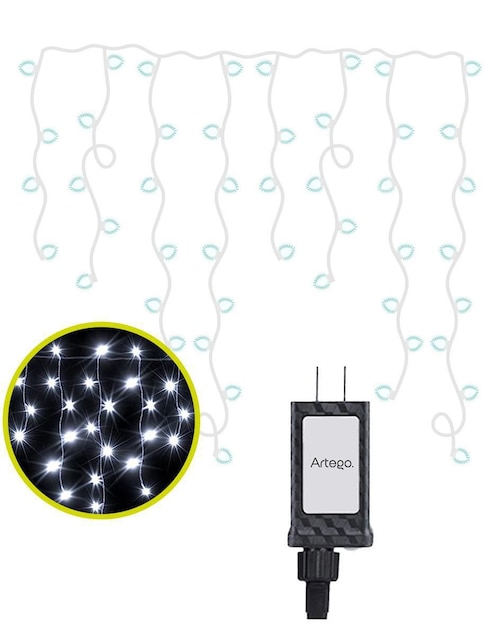 Serie funciones led Artego navidad cascada con 192 focos