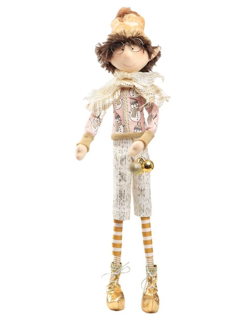 Ornamento Navidad duende Queca Designs Little Elfy