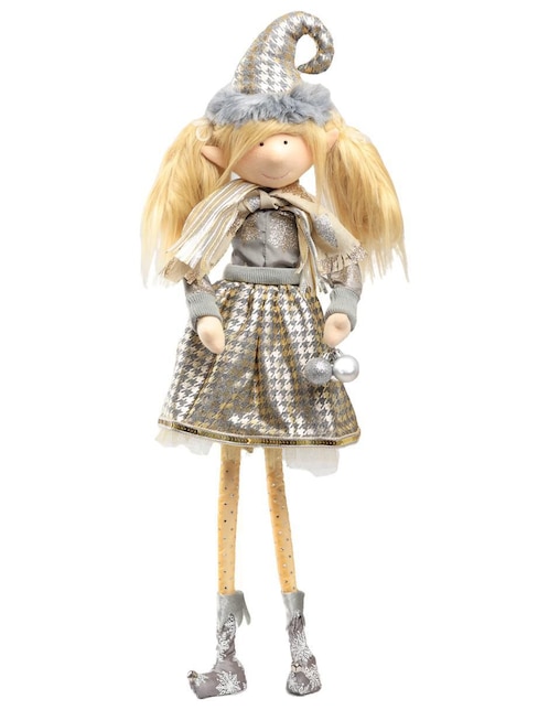 Ornamento Navidad duende Queca Designs Little Elfy