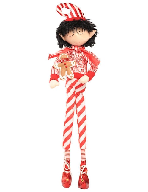 Ornamento Navidad duende Queca Designs Little Elfy