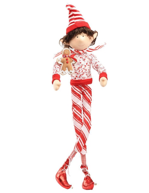 Ornamento Navidad duende Queca Designs Little Elfy