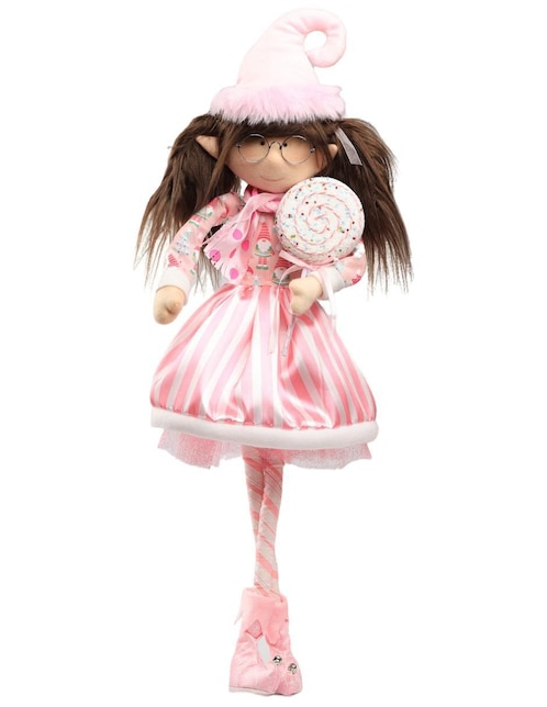 Ornamento Navidad duende Queca Designs Little Elfy