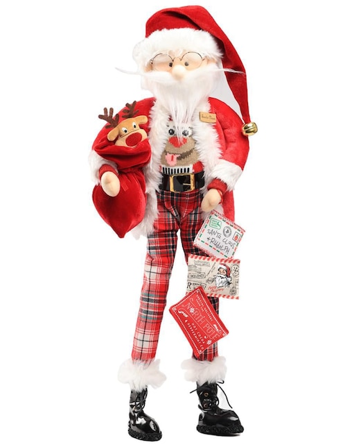 Ornamento Navidad Santa Claus Queca Designs Little Elfy