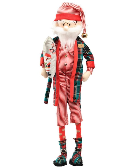 Ornamento Navidad Santa Claus Queca Designs Little Elfy