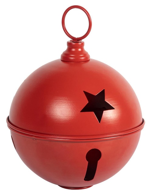 Figura decorativa de cascabel Navidad Cantia de metal