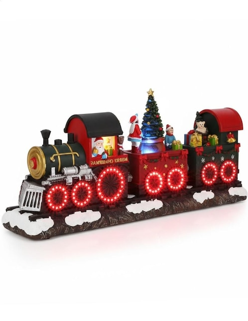 Figura decorativa de tren Navidad Cm-Top Tren Navideño de resina