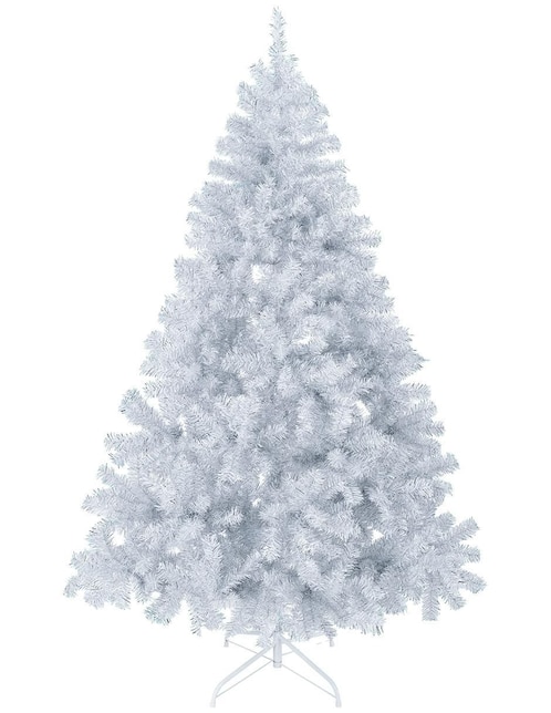 Árbol de navidad Esquimal metálico blanco plateado