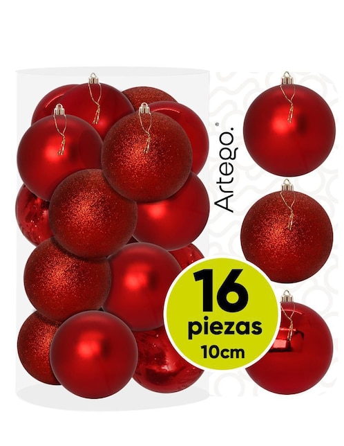 Set de esfera navideña Grandes sky con 16 piezas Set de esfera navideña Grandes sky con 16 piezas