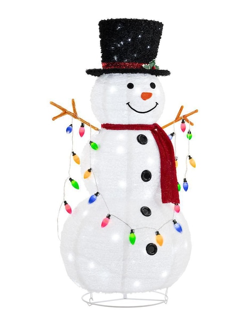 Figura decorativa de muñeco nieve Navidad