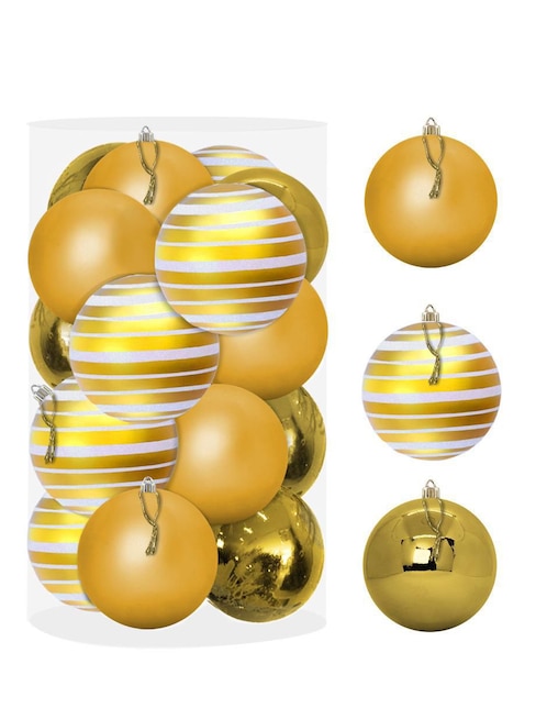 Set de esfera navideña Artego con 16 piezas