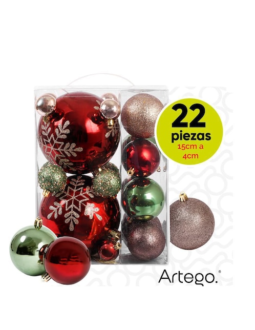 Set de esfera navideña con 22 piezas 1