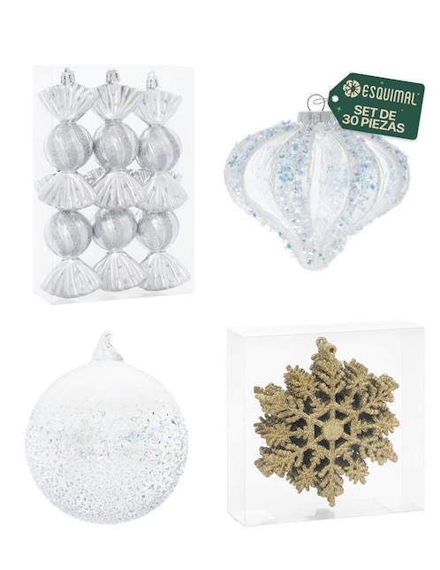 Set de ornamentos navideños Esquimal