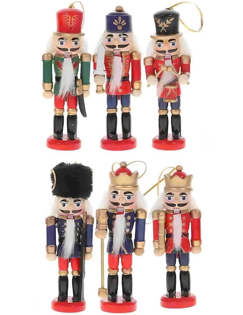 Set de figura decorativa de cascanueces Güish de madera