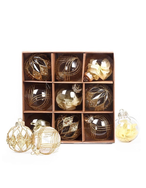 Set de esfera navideña con 9 piezas 1