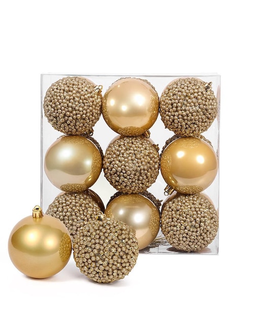 Set de esfera navideña Pearl Treasure con 18 piezas