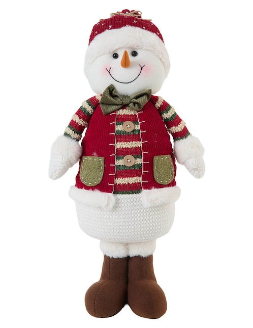 Figura decorativa navideña de muñeco de nieve