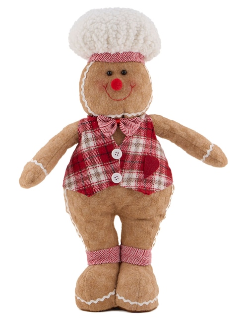 Figura decorativa navideña de galleta de jengibre