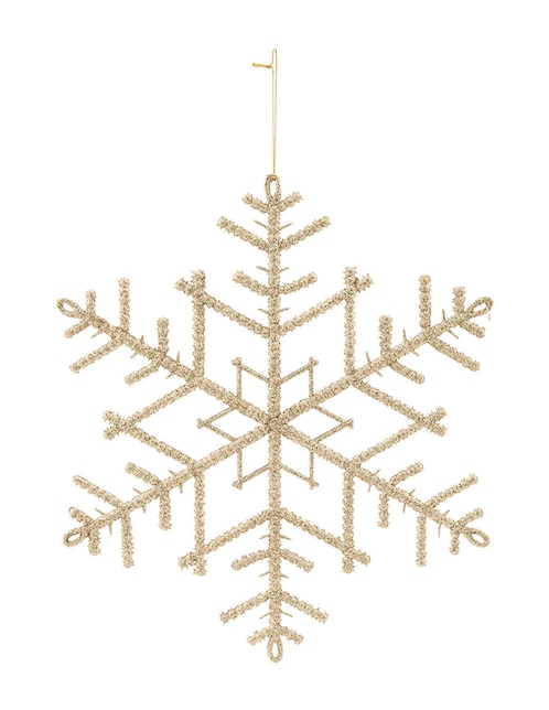 Ornamento navideño copo de nieve