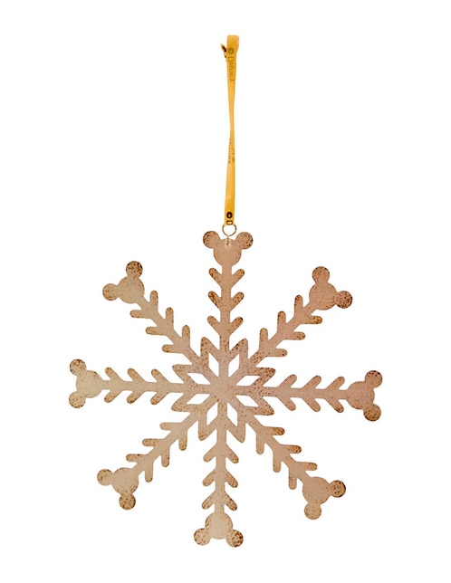 Ornamento navideño copo de nieve Mickey Mouse
