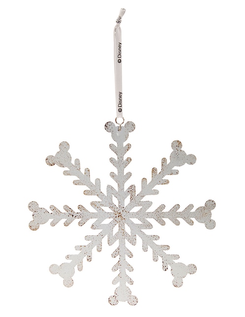 Ornamento navideño copo de nieve Mickey Mouse
