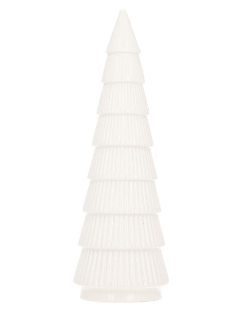 Figura decorativa navideña de árbol de cerámica