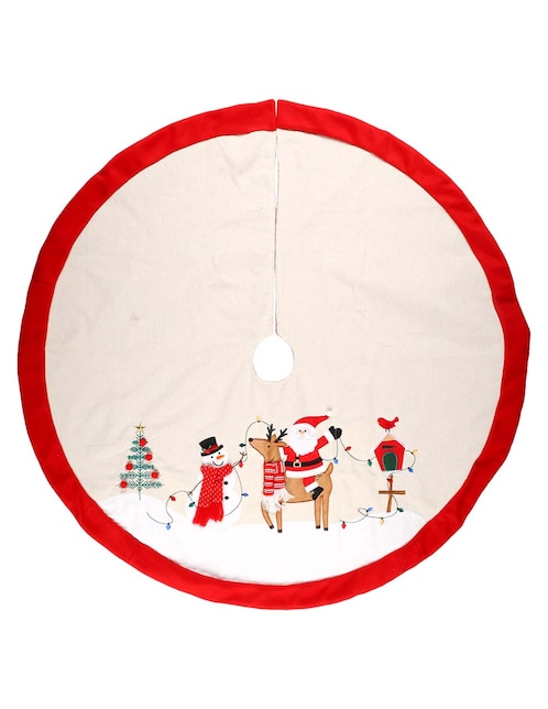 Pie de árbol estampado santa claus